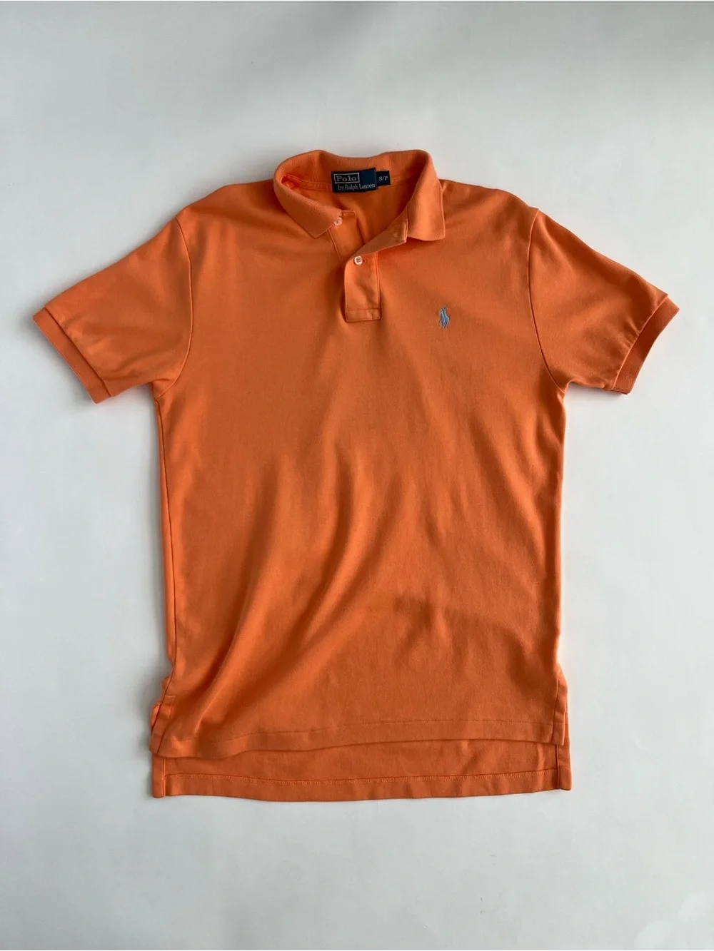 Polo Ralph Lauren Men’s Orange Jersey Polo with Embroidered Pony